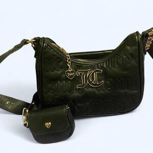 Juicy Couture black Shoulder Bag with Gold Accents